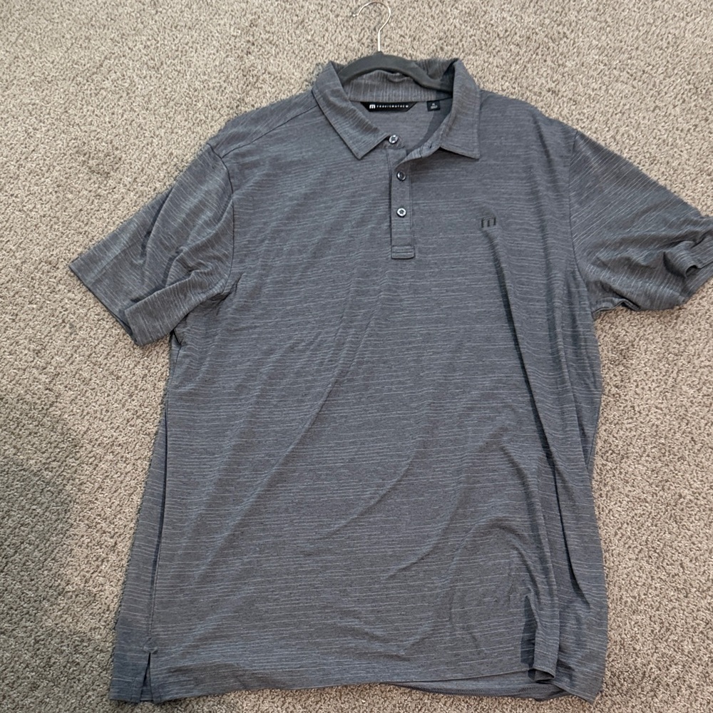 Travis Mathew Charcoal Polo Shirt